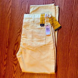 Yellow Straight Men Jeans